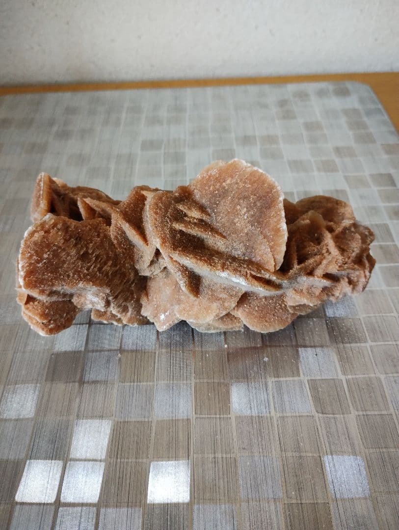 【超希少品】アフリカ サハラ砂漠の薔薇(サハラロ－ズ)』置物+ サハラ砂漠の砂