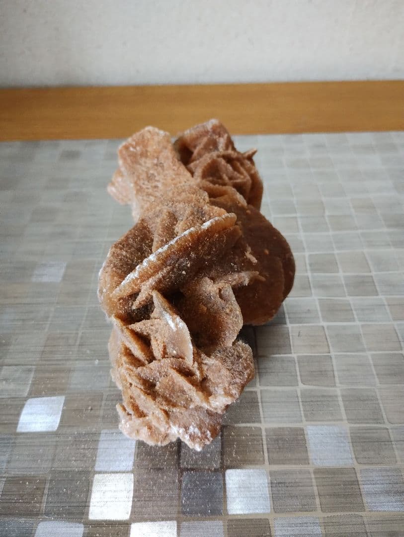 【超希少品】アフリカ サハラ砂漠の薔薇(サハラロ－ズ)』置物+ サハラ砂漠の砂