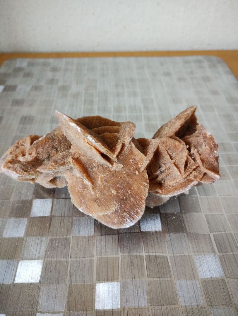 【超希少品】アフリカ サハラ砂漠の薔薇(サハラロ－ズ)』置物+ サハラ砂漠の砂