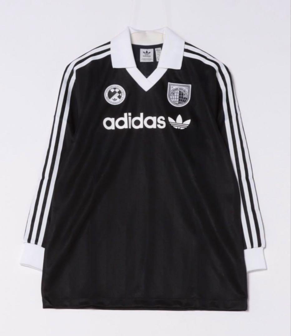 adidas フットボール 長袖シャツ L-XL ゲームシャツ 柴田ひかり