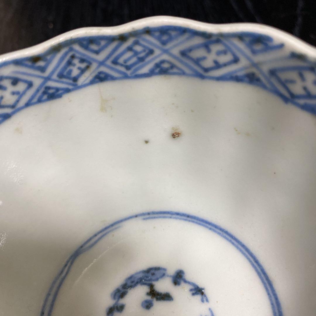 古伊万里　蛸唐草向付　５客揃