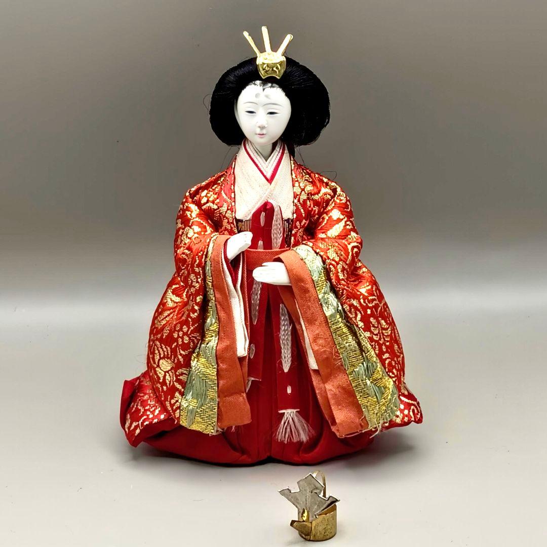 昭和の雛人形　ひな祭り　御殿飾り雛人形　高さ57cm　要スペース40×30cm超