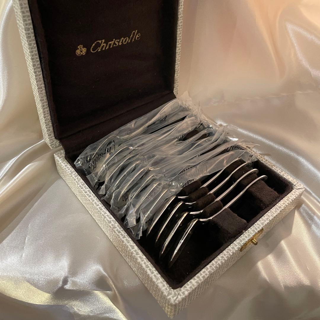 Christofle スプーンセット12本 専用ケース付き クリストフル12cm