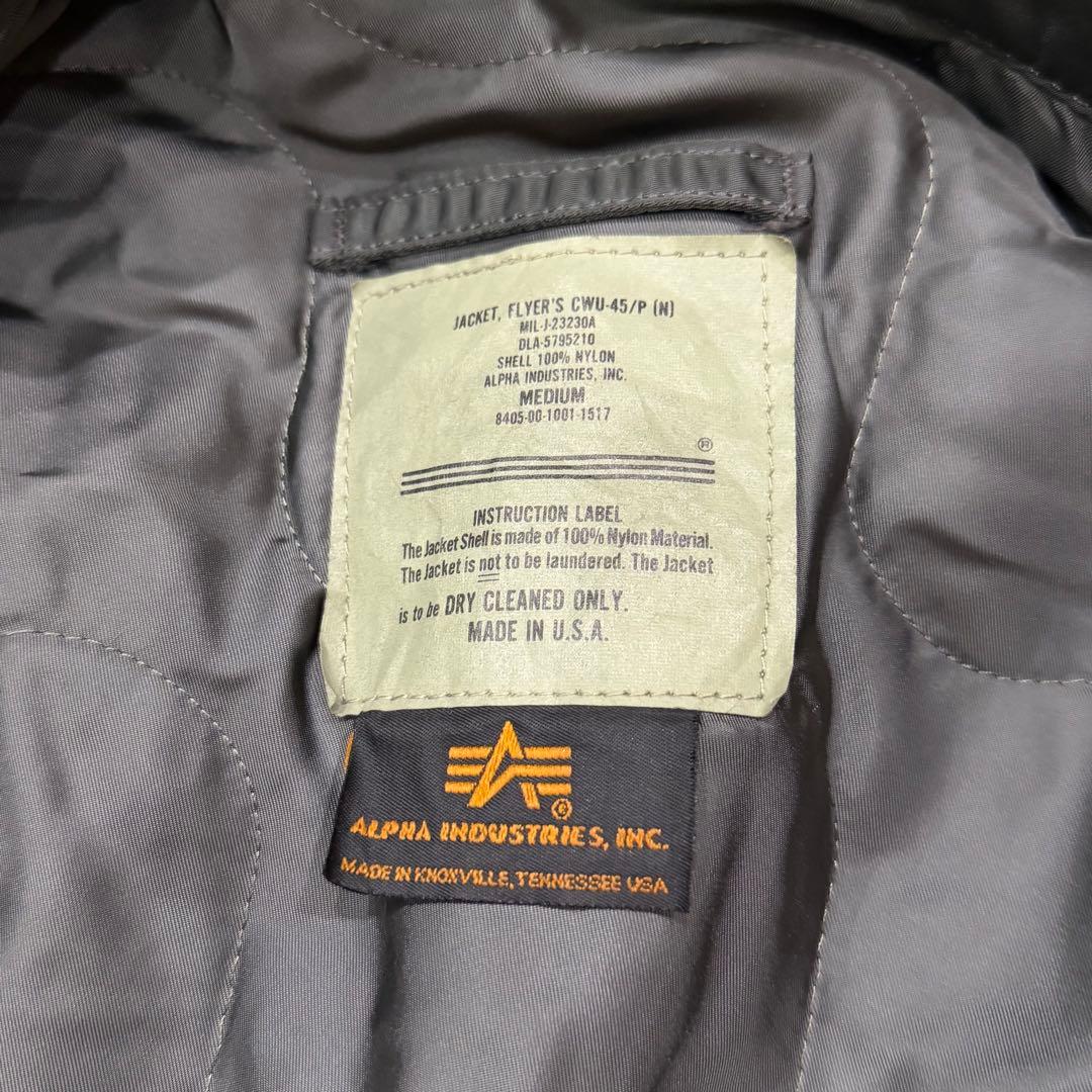 735　アルファインダストリーズ　USA製　CWU-45/P　M　カーキ