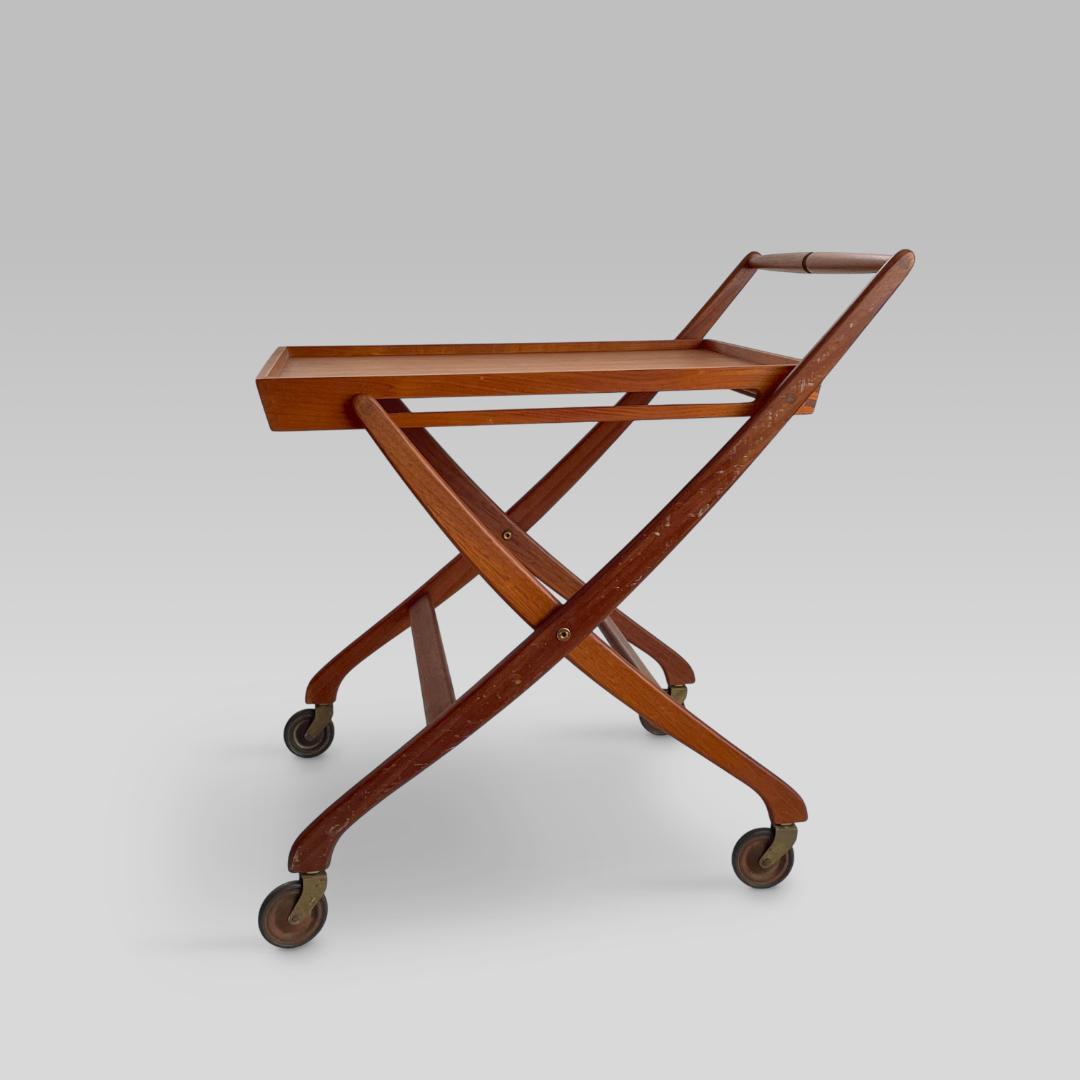 60s デンマーク製【Svend Aage Madsen】チーク トロリーワゴン