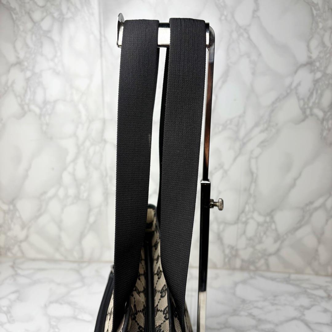 01 美品 GUCCI トートバッグ ハンドバッグ 肩掛け GG柄 fm1