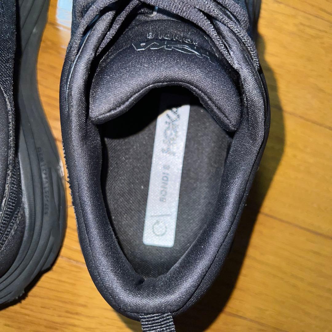 HOKA BONDI 8 WIDE 27cm ブラック