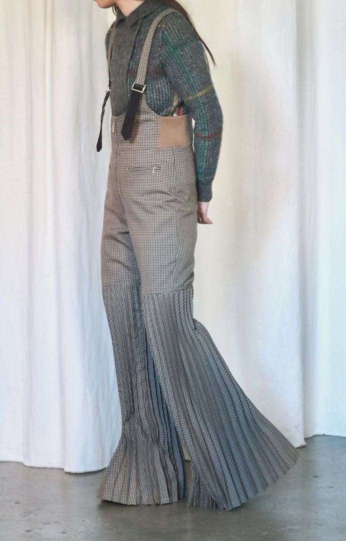 fumika uchida★HOUNDSTOOTH SALOPETTES 38