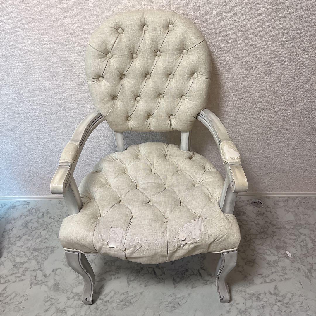 【シャビーシック】マルチチェア jewel（ジュエル）アッシュホワイト