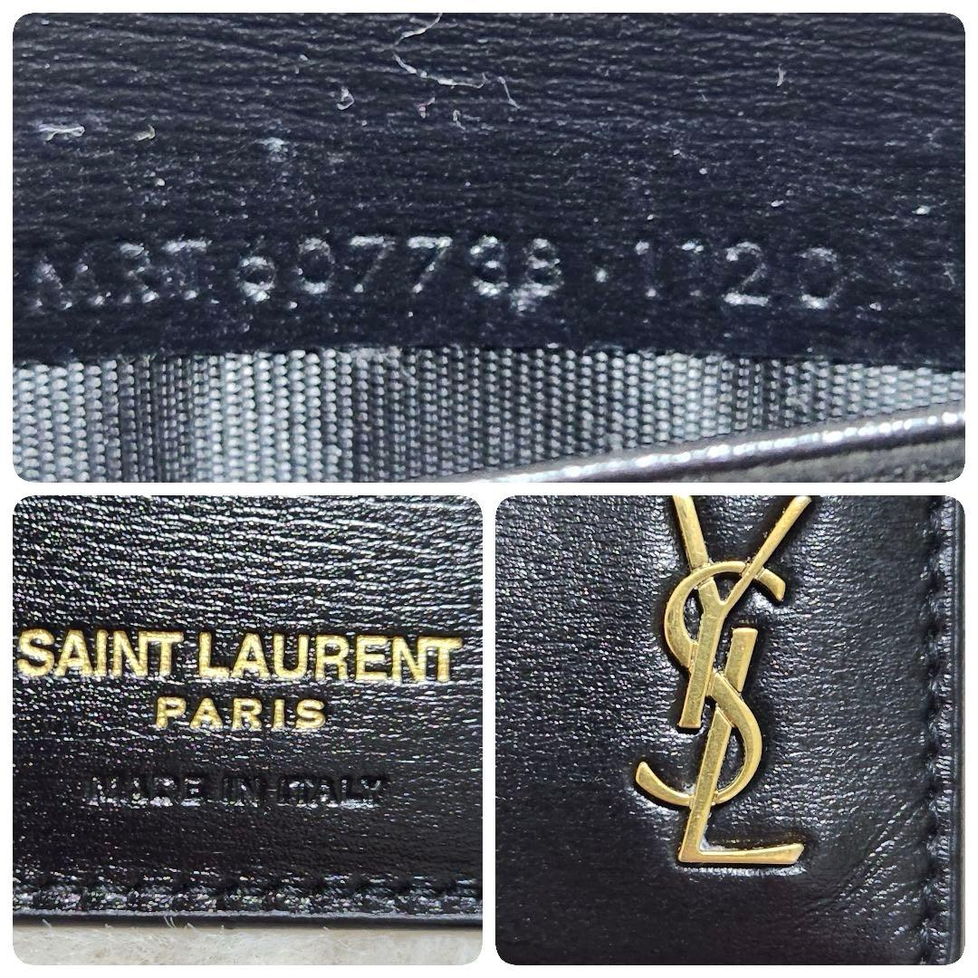 ✨極美品　付属品完備✨サンローラン　マネークリップ　カサンドラ　YSL ブラック