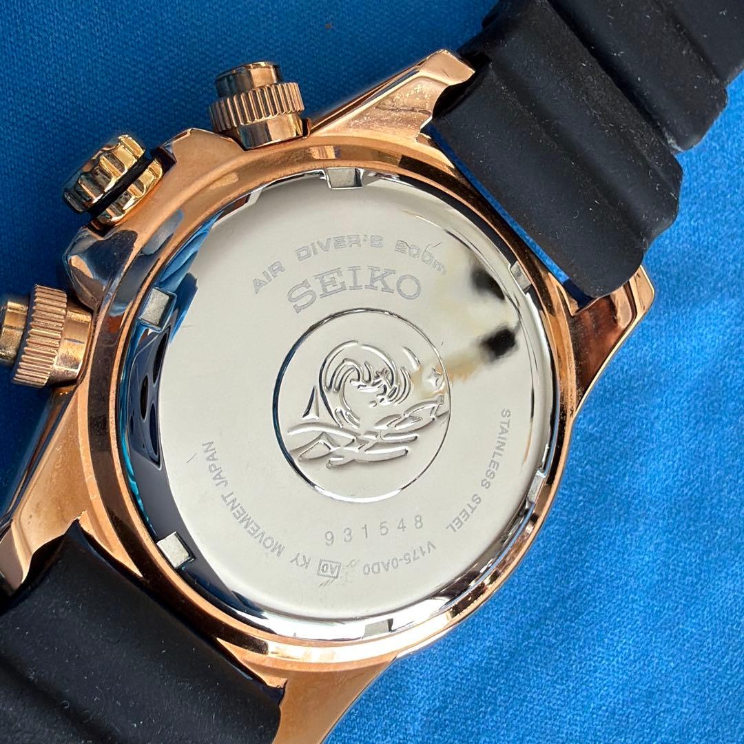 SEIKO PROSPEX SSC618P1ソーラークロノ ダイバー美品箱なし