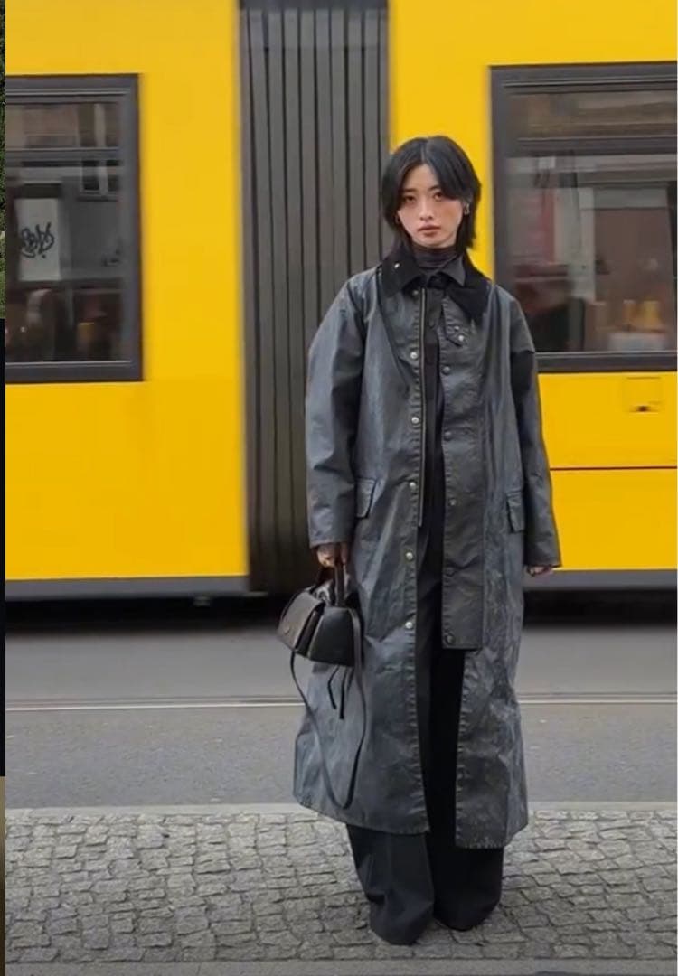 【Barbour】希少 バブアー トレンチコート 90s 80s丈長め