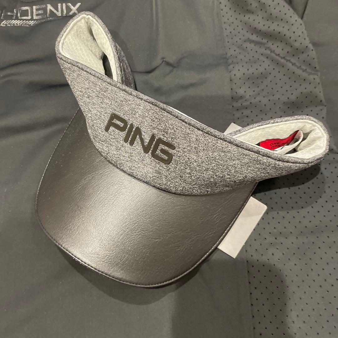 PING ゴルフウェア Lサイズ サンバイザー付き