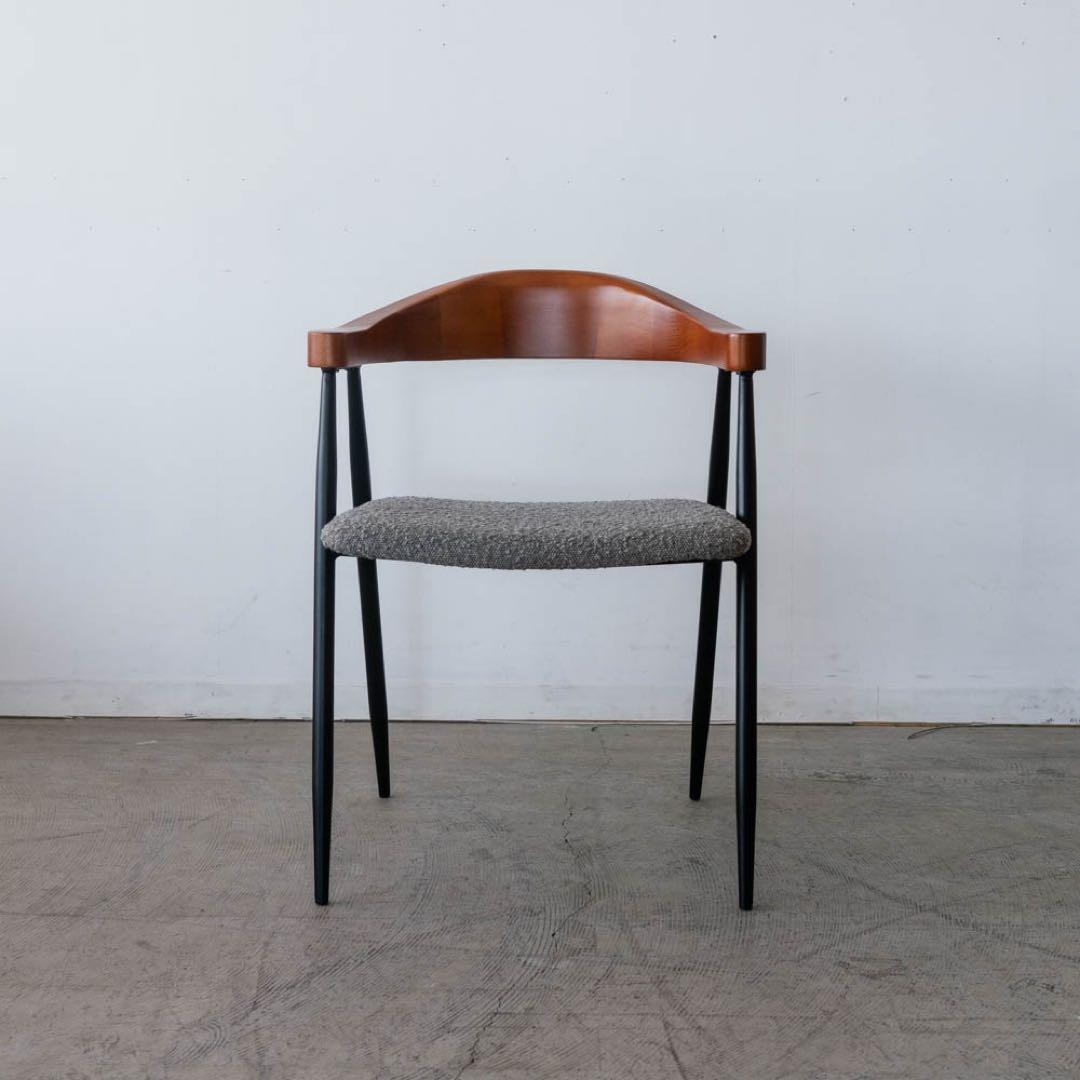 アームチェア ビーチ材　アイアン