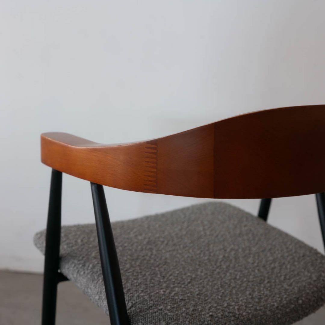 アームチェア ビーチ材　アイアン