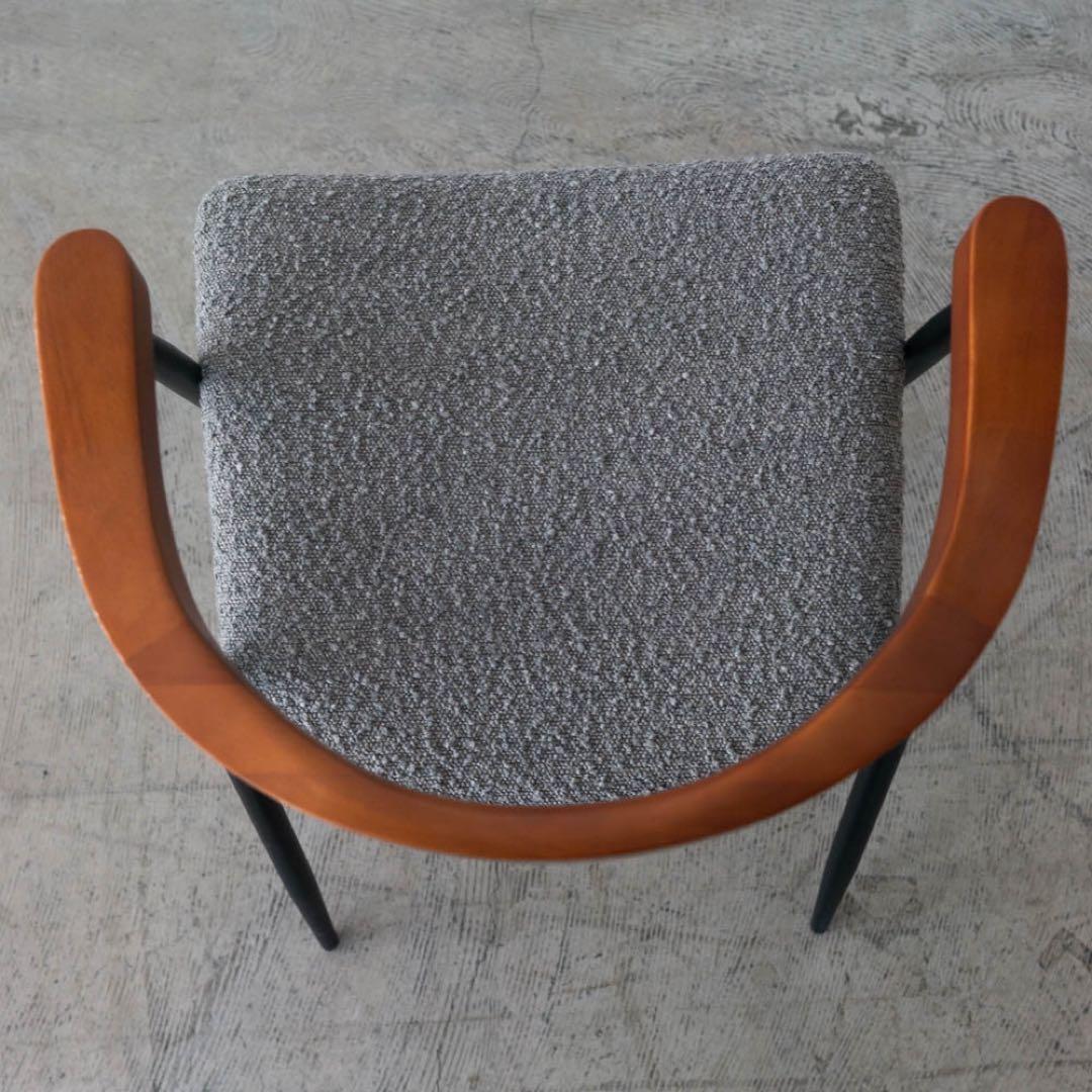 アームチェア ビーチ材　アイアン