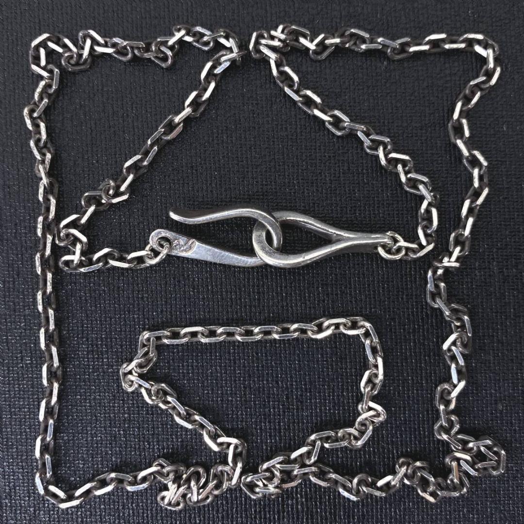 LARRY SMITH SV CHAIN フック チェーン ネックレス 60cm