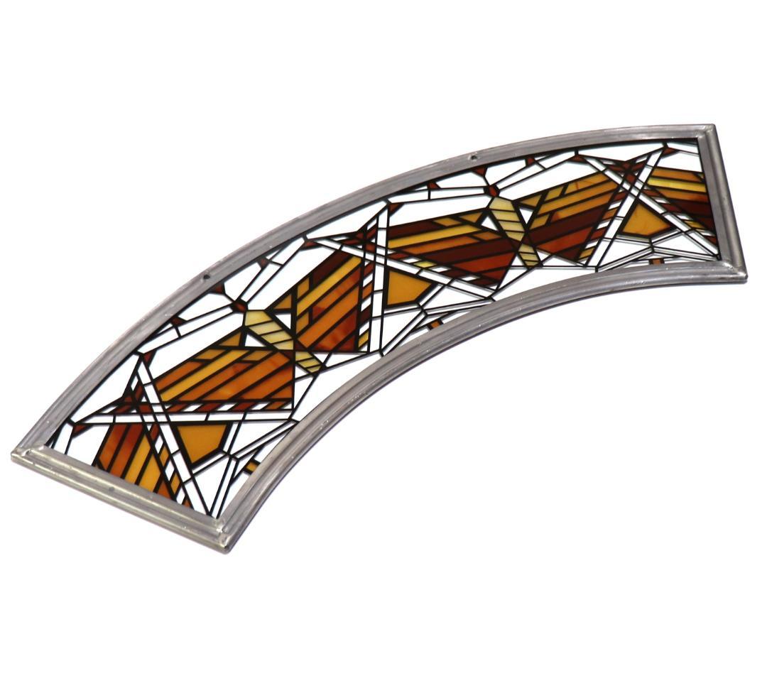 フランク・ロイド・ライト ヴィンテージ ステンドグラス レア型バタフライ・アーチ