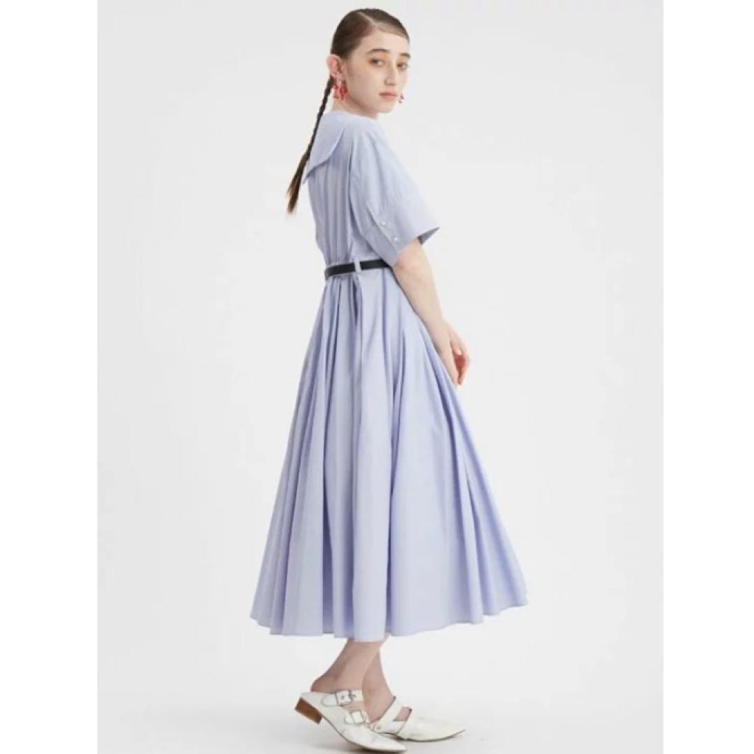 FURFURセーラーカラーワンピース人気商品✴︎即完売色ブルー値下げ！