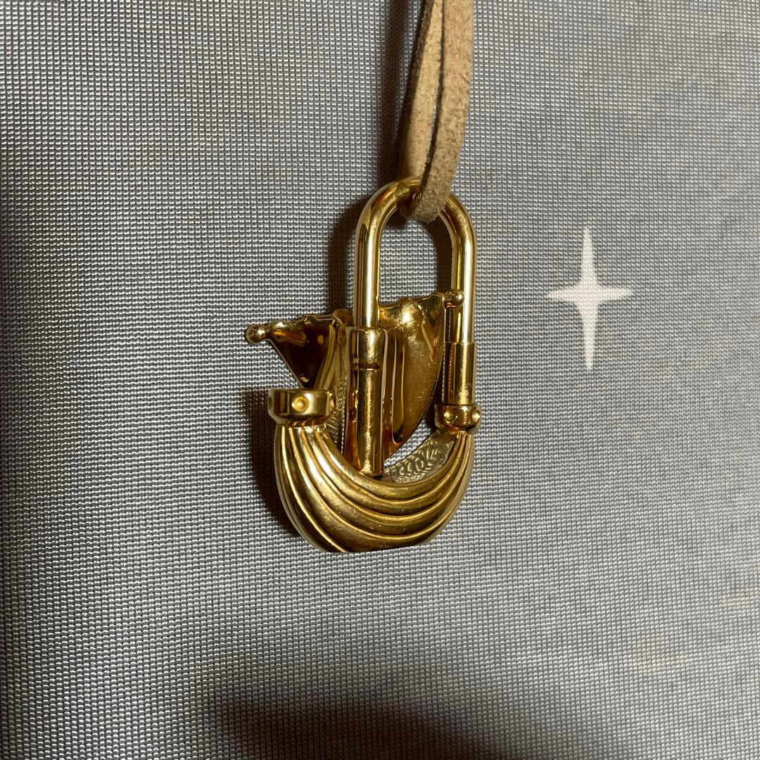美品！HERMES エルメス パリの空気 パリの風 帆船 カデナチャームゴールド