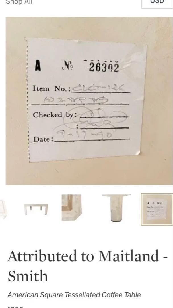 MAITLAND-SMITH ストーンシリーズ　ミラー メートランドスミス