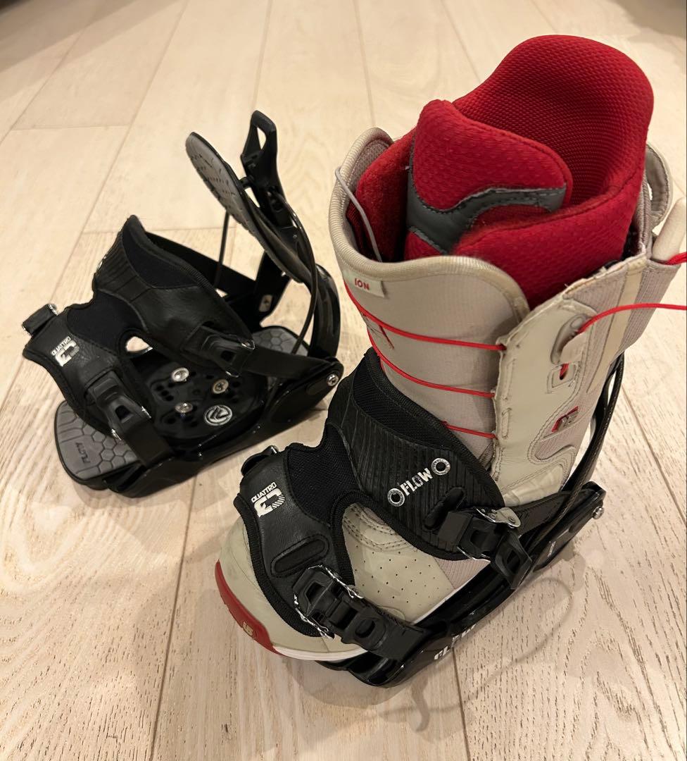 フロー ビンディング x バートンブーツ アイオン　25cm & バートンボード