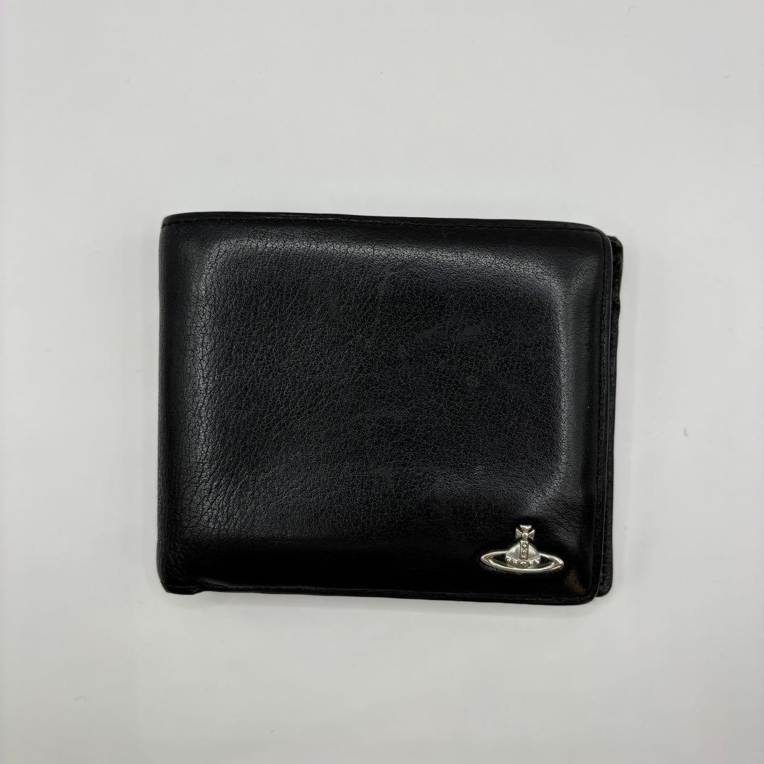 vivienne westwood 二つ折り財布　ブラック　コンパクト　財布