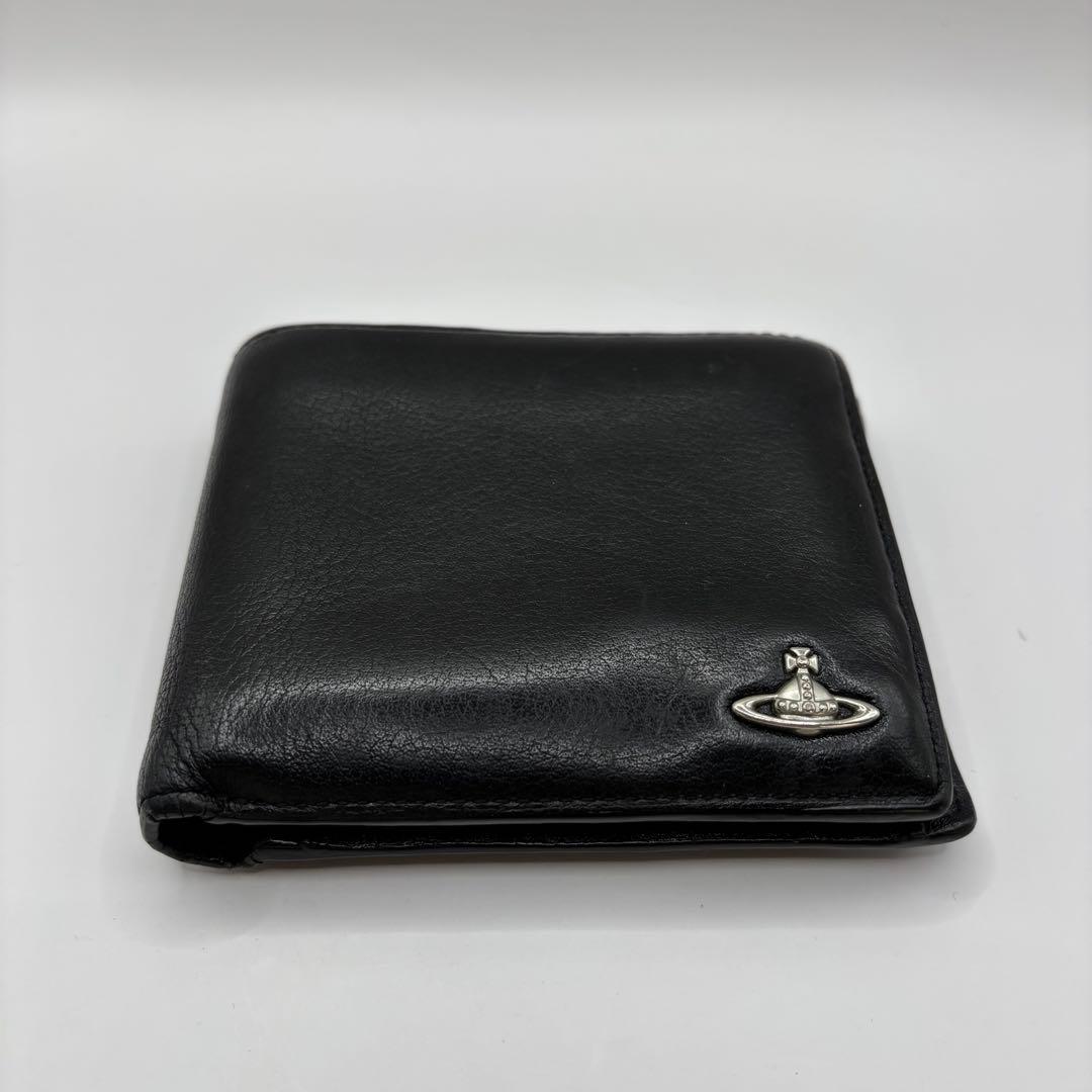vivienne westwood 二つ折り財布　ブラック　コンパクト　財布