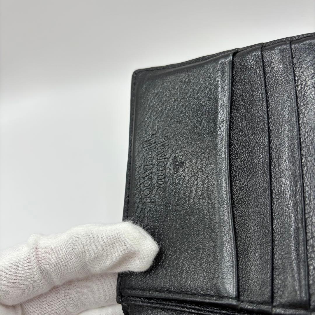 vivienne westwood 二つ折り財布　ブラック　コンパクト　財布