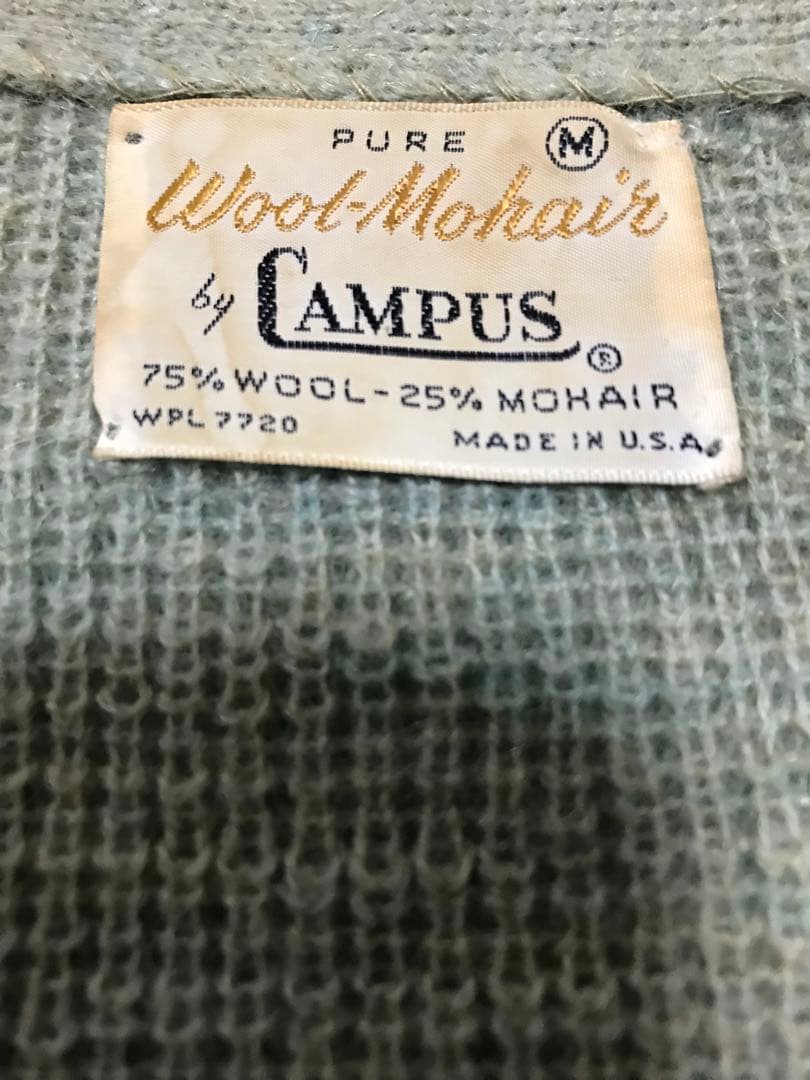 【期間限定】60s Campus モヘア カーディガン カート
