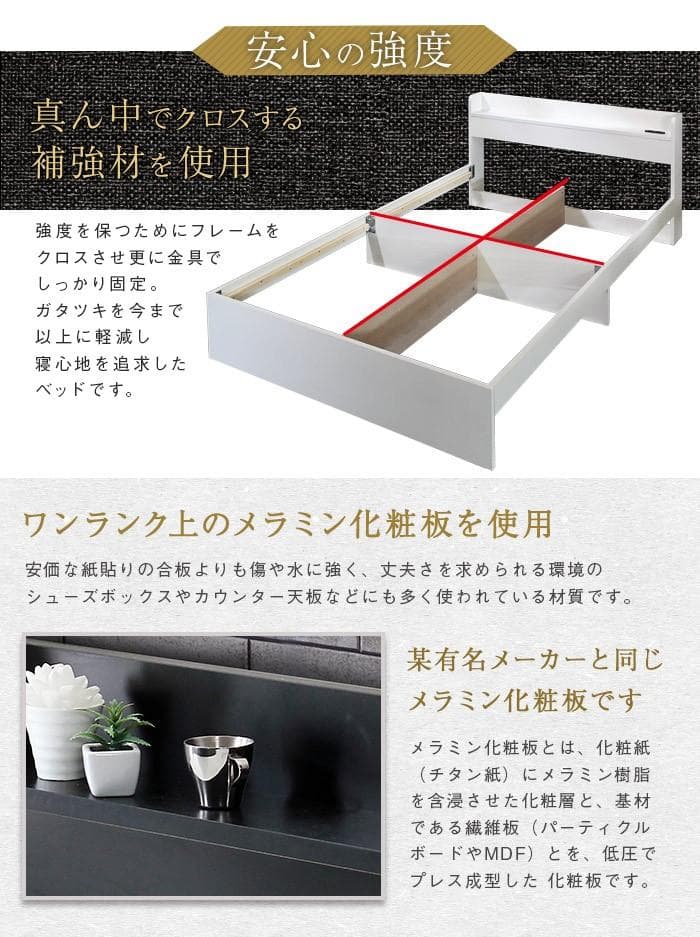 【R】ダブル　マットレスなし【収納なし】 送料込み！【ブラック】