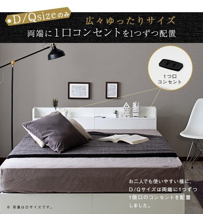 【R】ダブル　マットレスなし【収納なし】 送料込み！【ブラック】