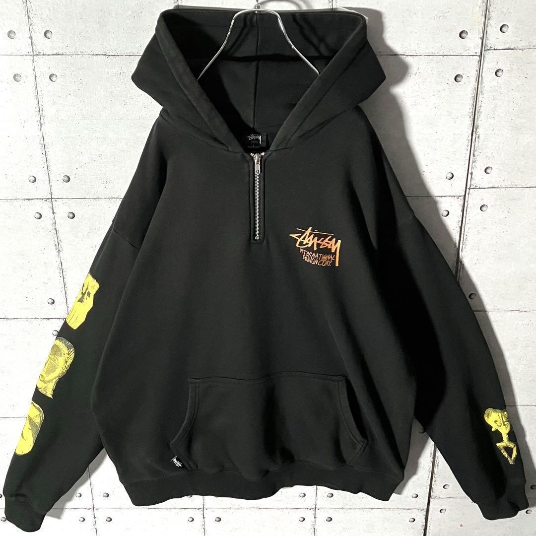 【日本未発売】ステューシー☆AU限定ハーフジップスウェットパーカーXL相当