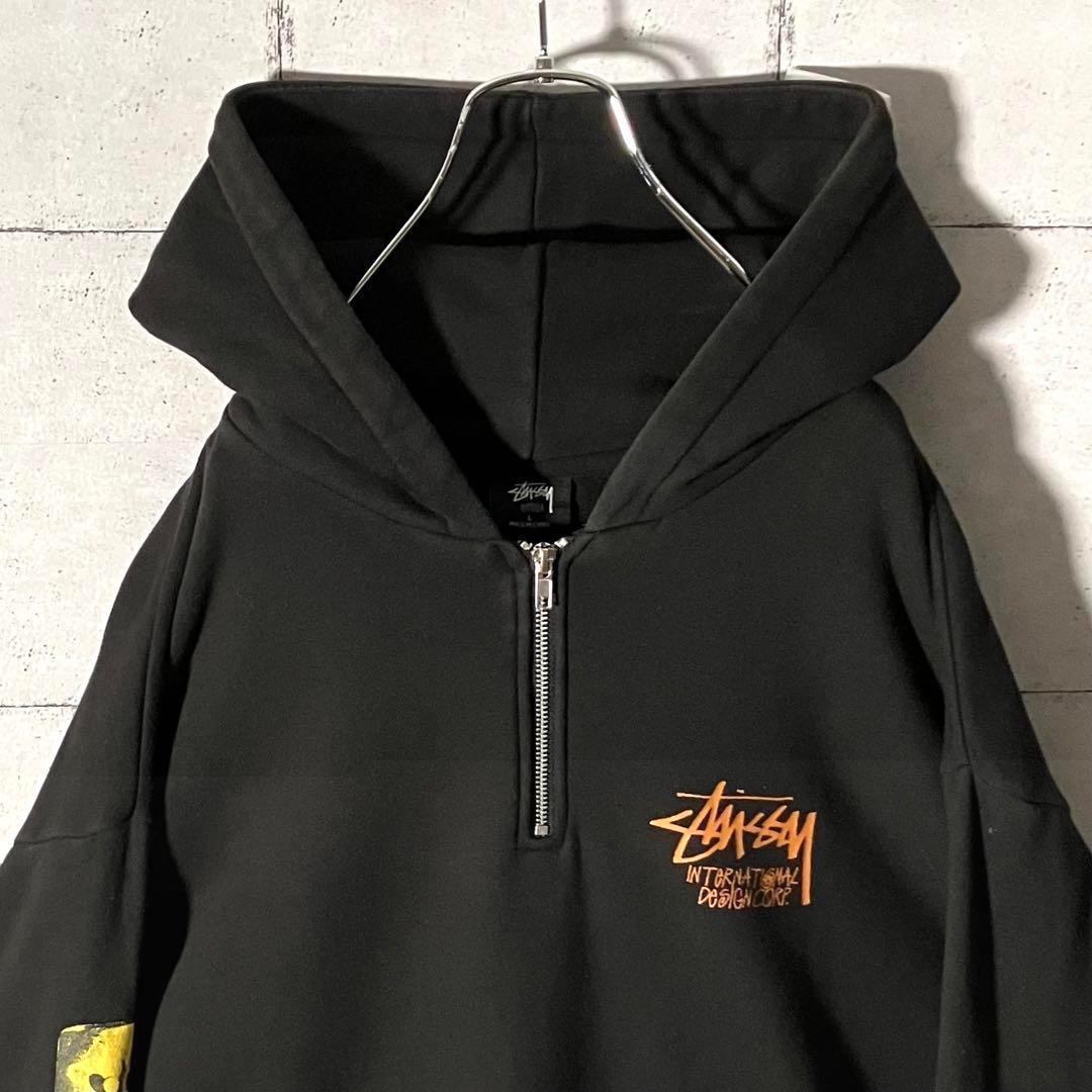 【日本未発売】ステューシー☆AU限定ハーフジップスウェットパーカーXL相当