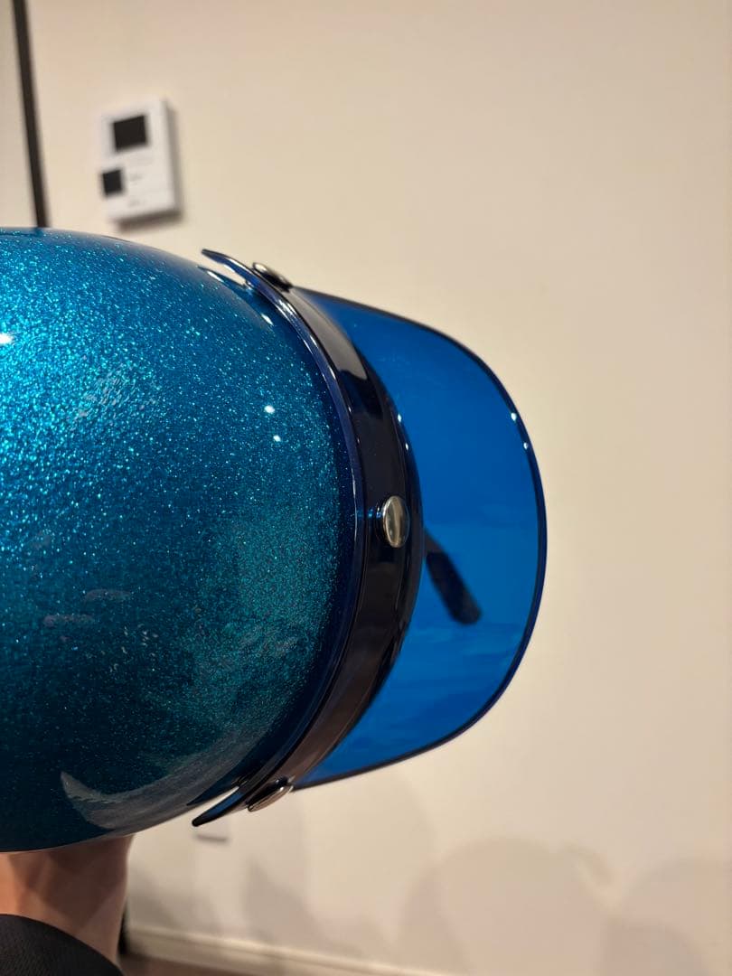 TT&CO 500TX ジェットヘルメットギンギラセブンティーンズ ライトブルー