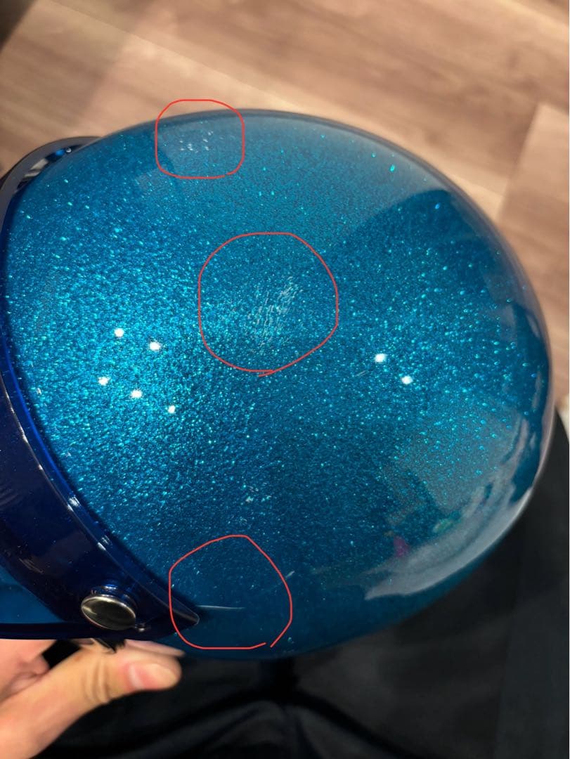 TT&CO 500TX ジェットヘルメットギンギラセブンティーンズ ライトブルー