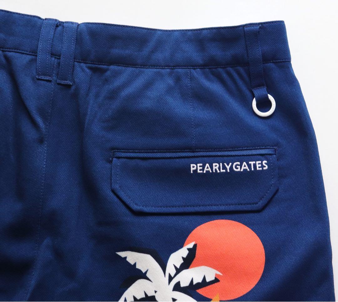 《パーリーゲイツ》新品 南の島・ヤシの木デザインショートパンツ 5(W84)