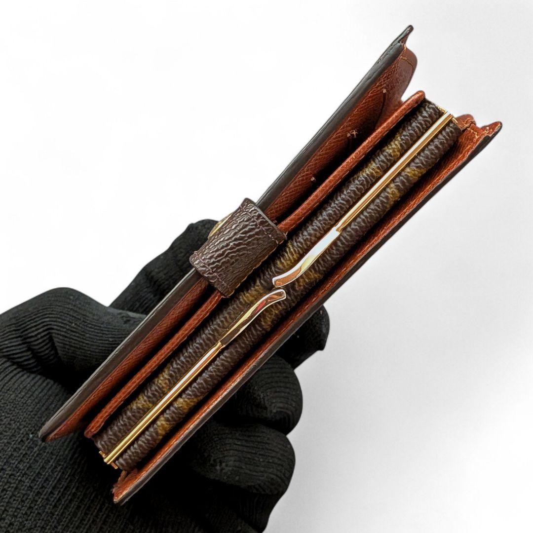 美品 ルイヴィトン モノグラム ポルトモネ ビエ ヴィエノワ 折り財布 がま口