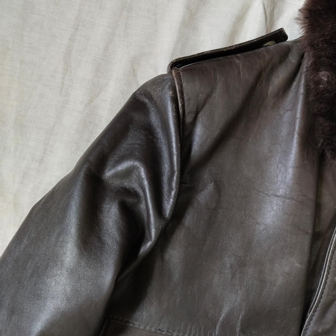 70s USA製 Schott G-1 レザージャケット ハンドペイント