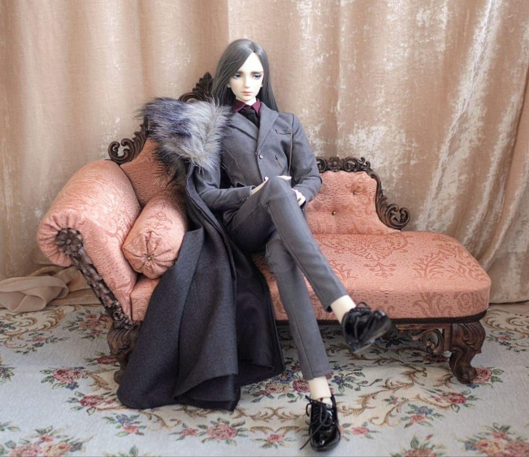 ドール用 1/3サイズ クラシカルカウチソファ アンティークローズ SD BJD
