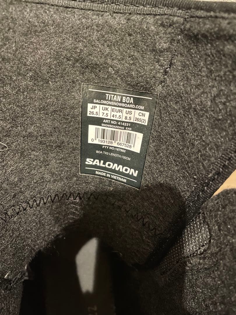 スノーボード SALOMON TITAN BOA 26.5 JP