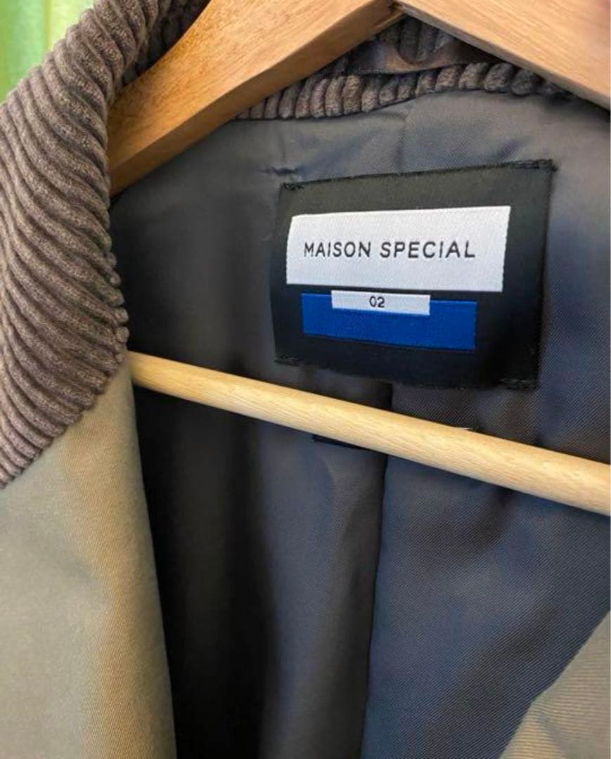 maison special コーデュロイ異素材トレンチコート