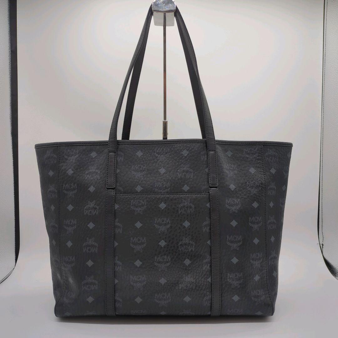 【人気モデル・美品】エムシーエム☆トートバッグ レザー ビジネス A4収納可能