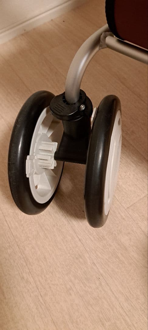 シルバーカー ワインレッド 花柄