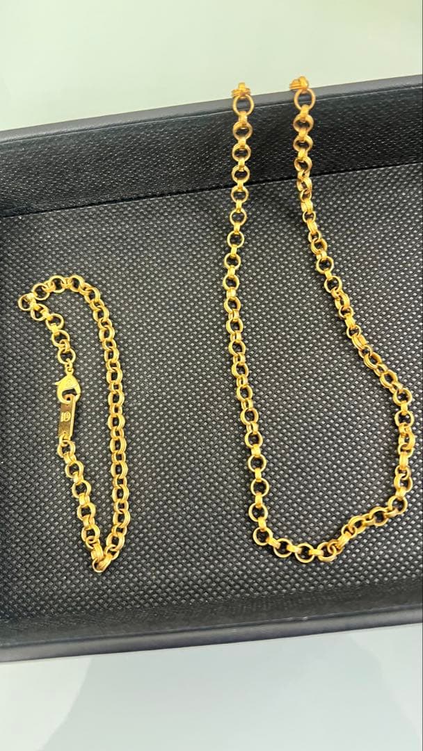 材質k18ネックレスブレスレットセットK18 N1052