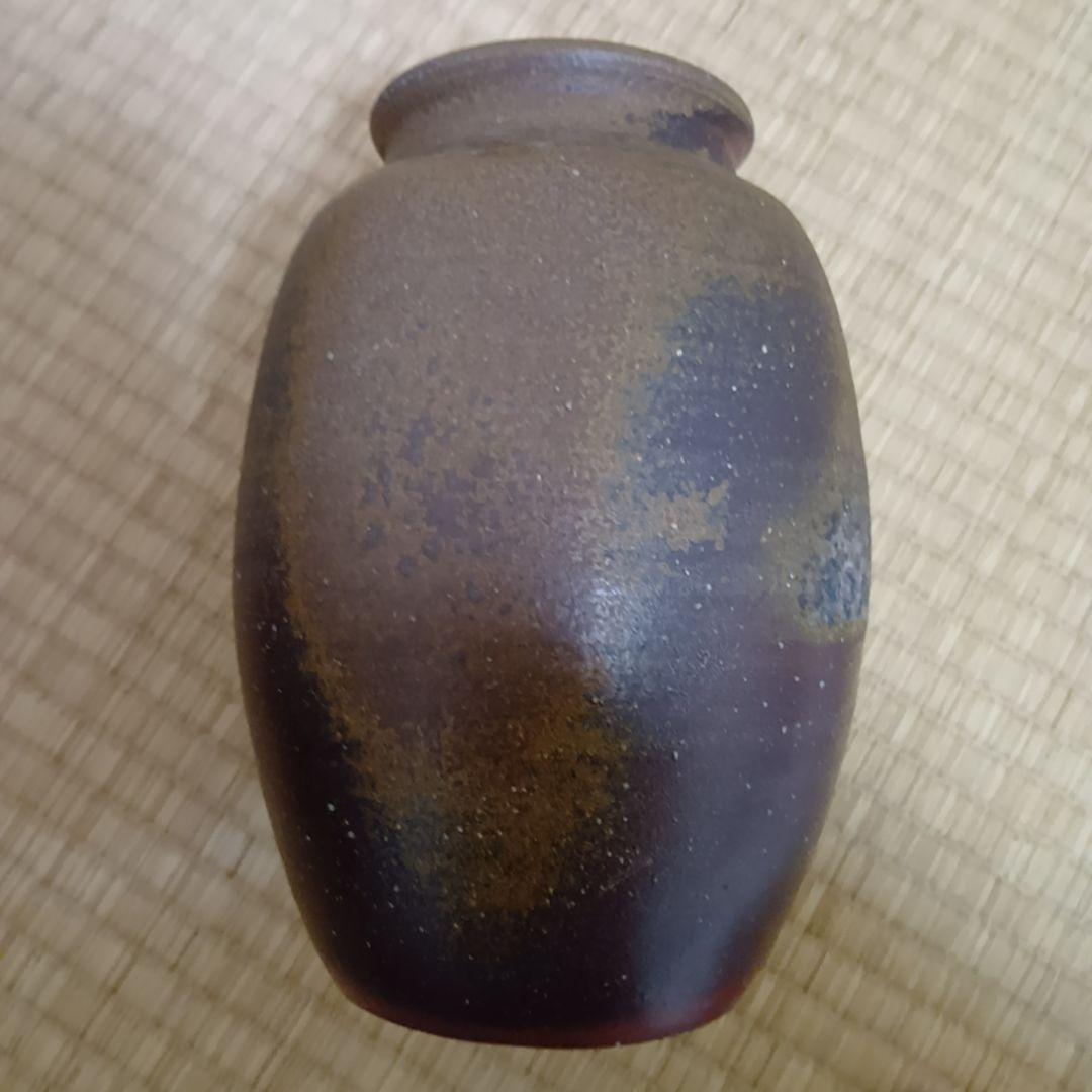 骨董品　備前焼　陶器製　花瓶　花器　陶器　花入　インテリア　極美品　古美術