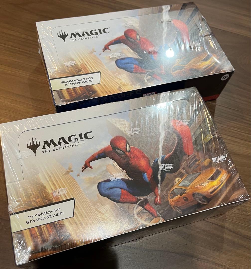 スパイダーマンプレイブースター未開封　英語/日本語1BOX 2BOXまとめ売り