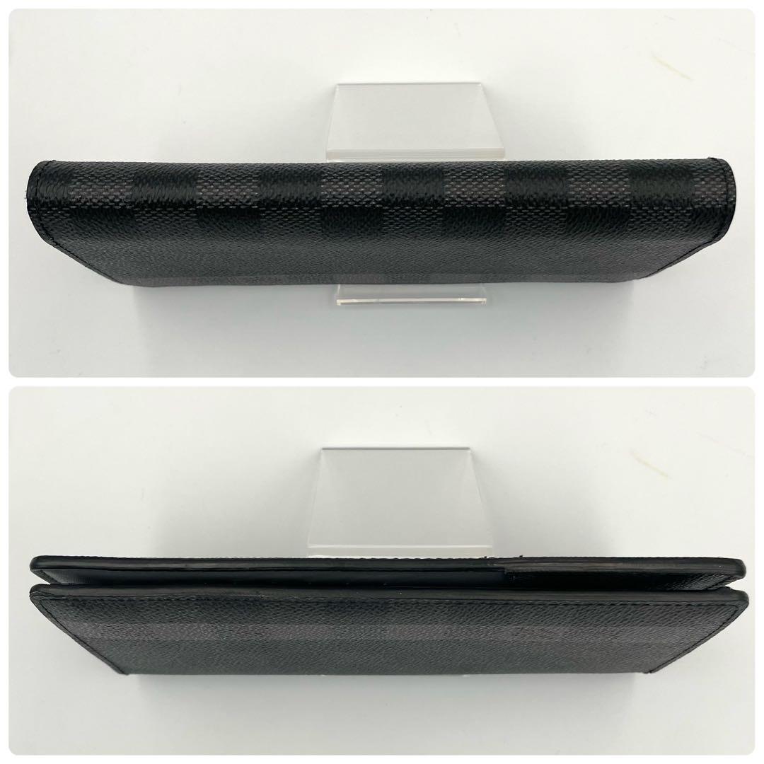 美品/鑑定済★ルイヴィトン　ポルトフォイユ・ブラザ　ダミエグラフィットストライプ