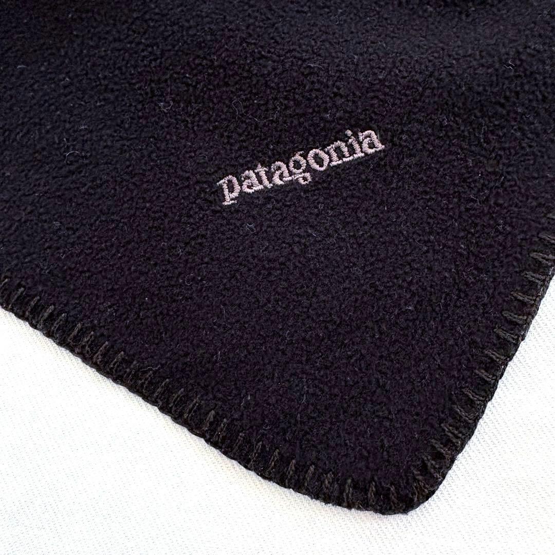 patagonia マイクロ　デラックス　スカーフ フリース　マフラー　黒