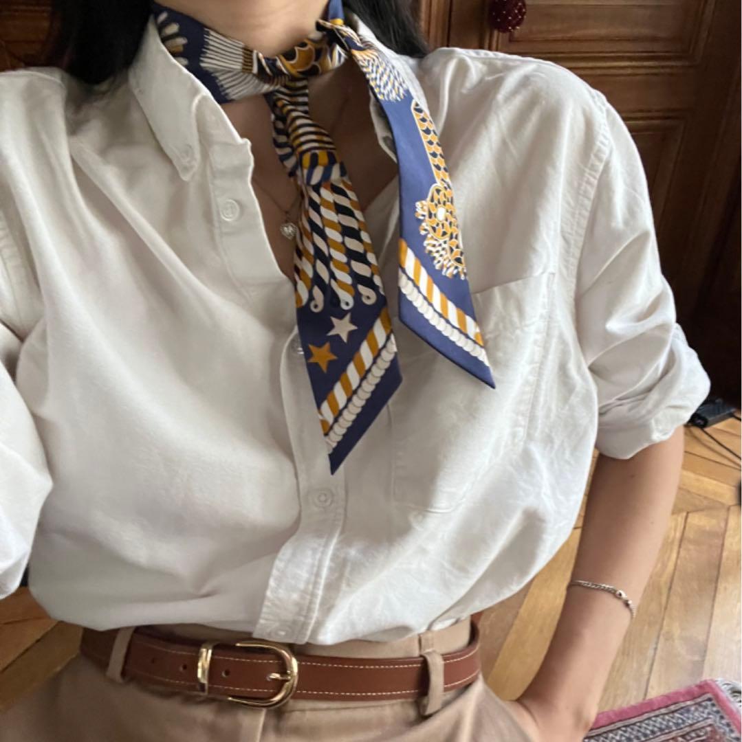 HERMES エルメス Epaulettes de Galaツイリースカーフ